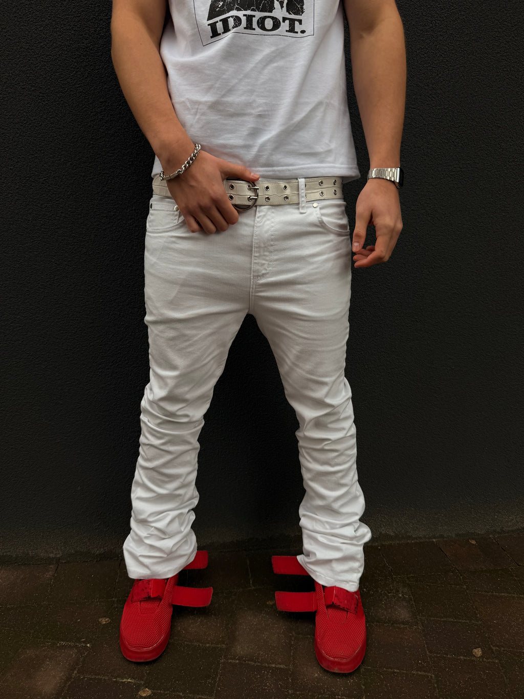 White Perfect Flared Jeans