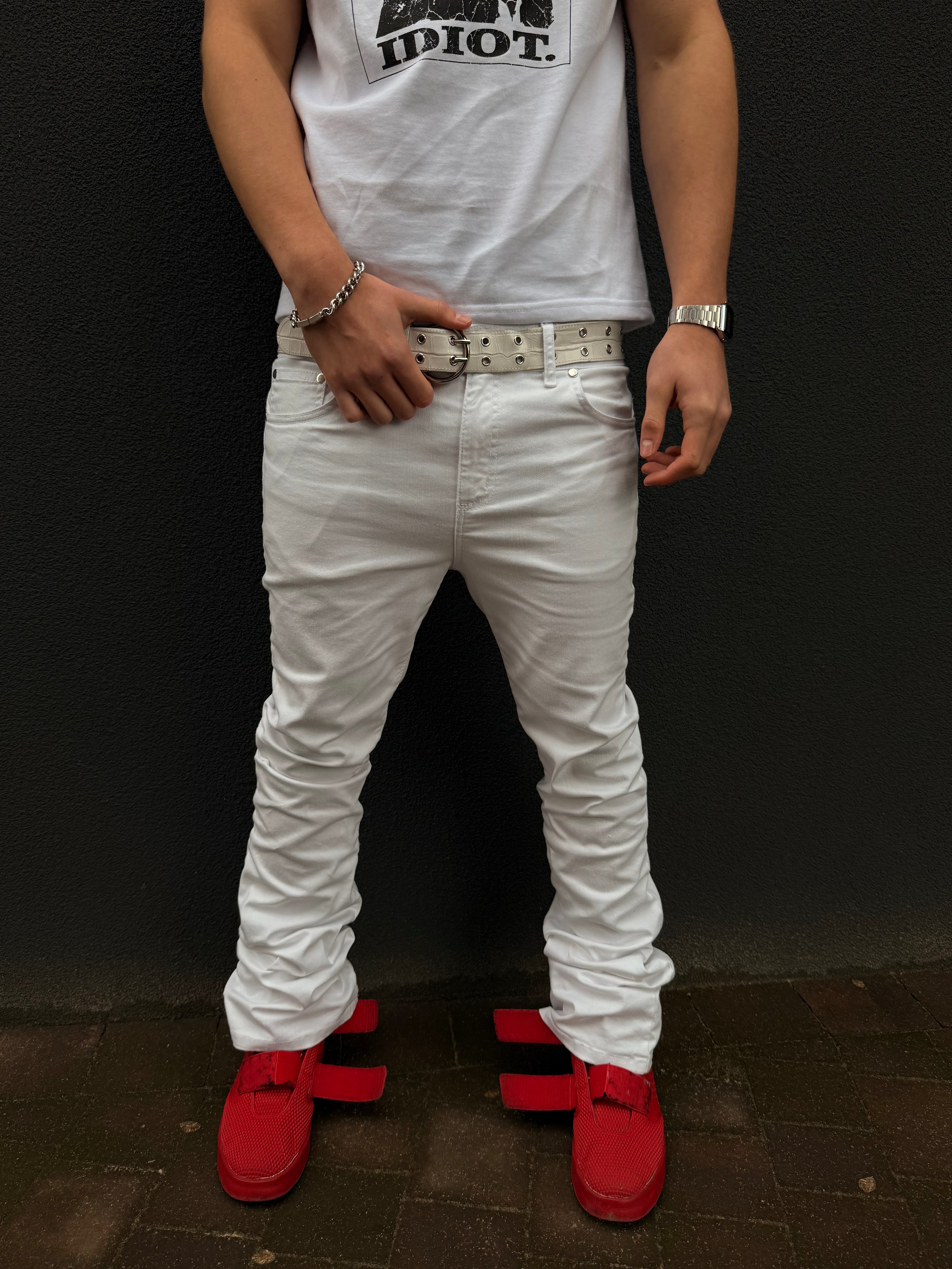 White Perfect Flared Jeans