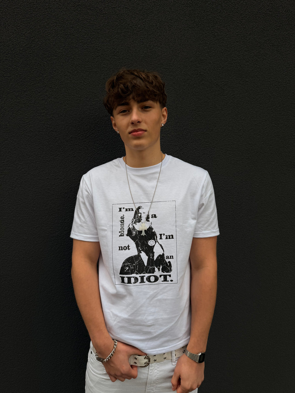 White Pamela Anderson Slim Fit Tee