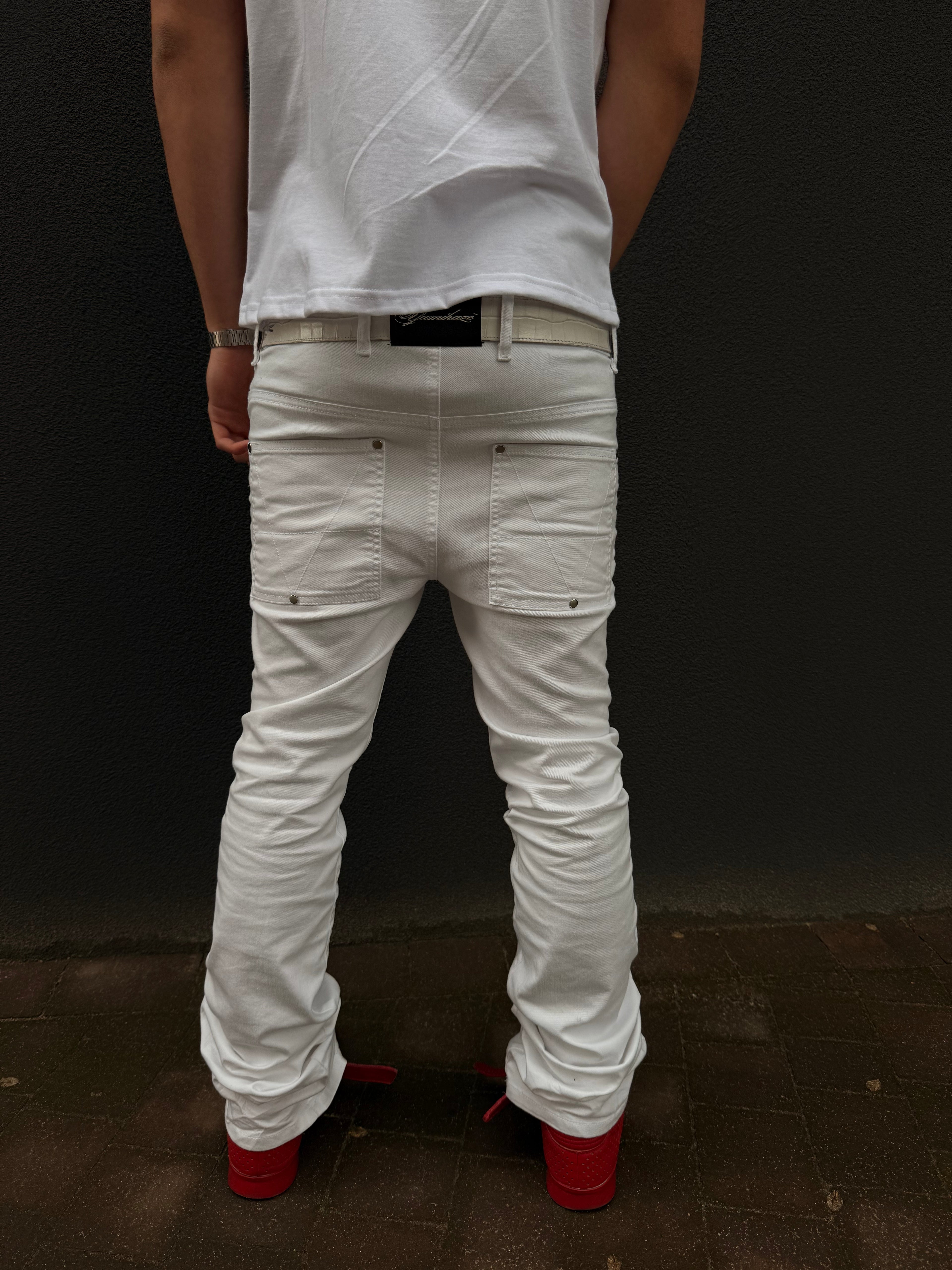 White Perfect Flared Jeans